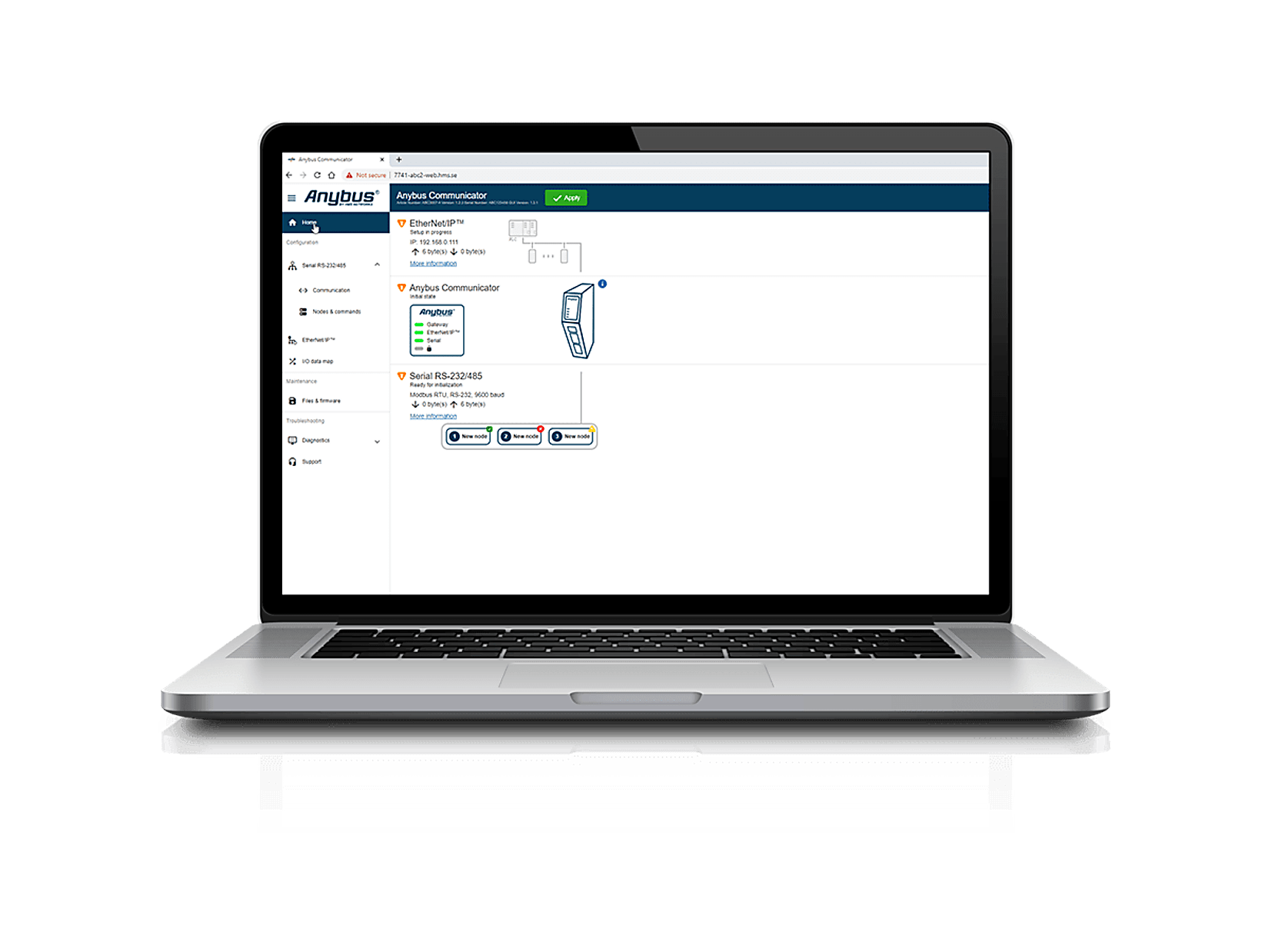 Anybus-communicator-interface-screenshot