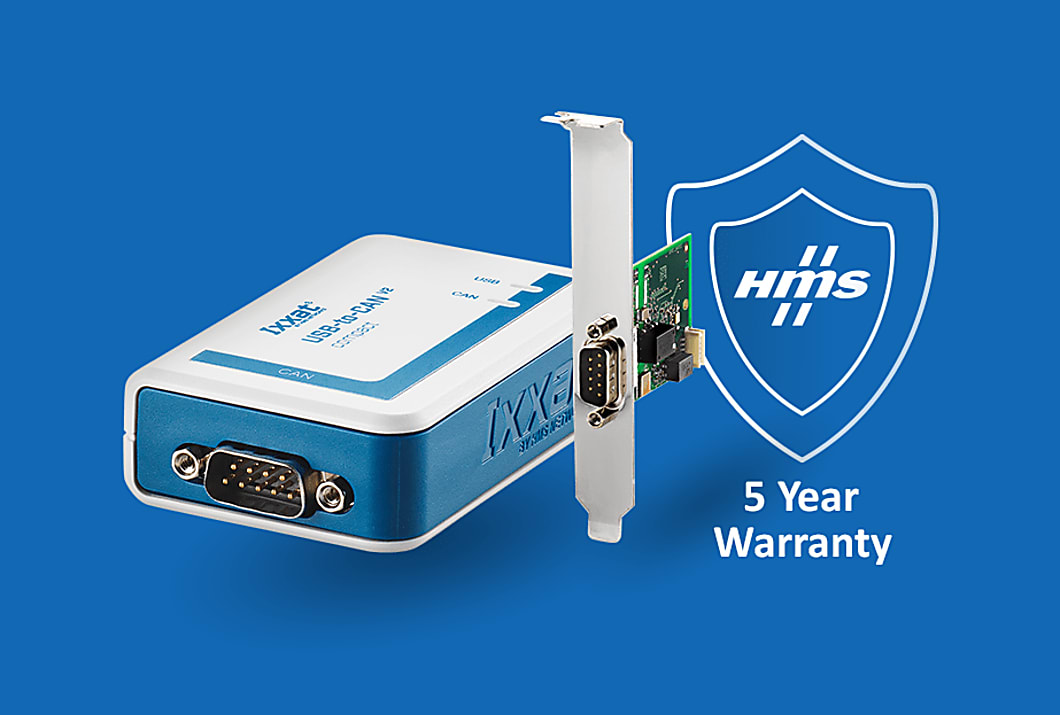 Sorgenfreie 5-Jahres-Garantie für Ixxat USB-to-CAN