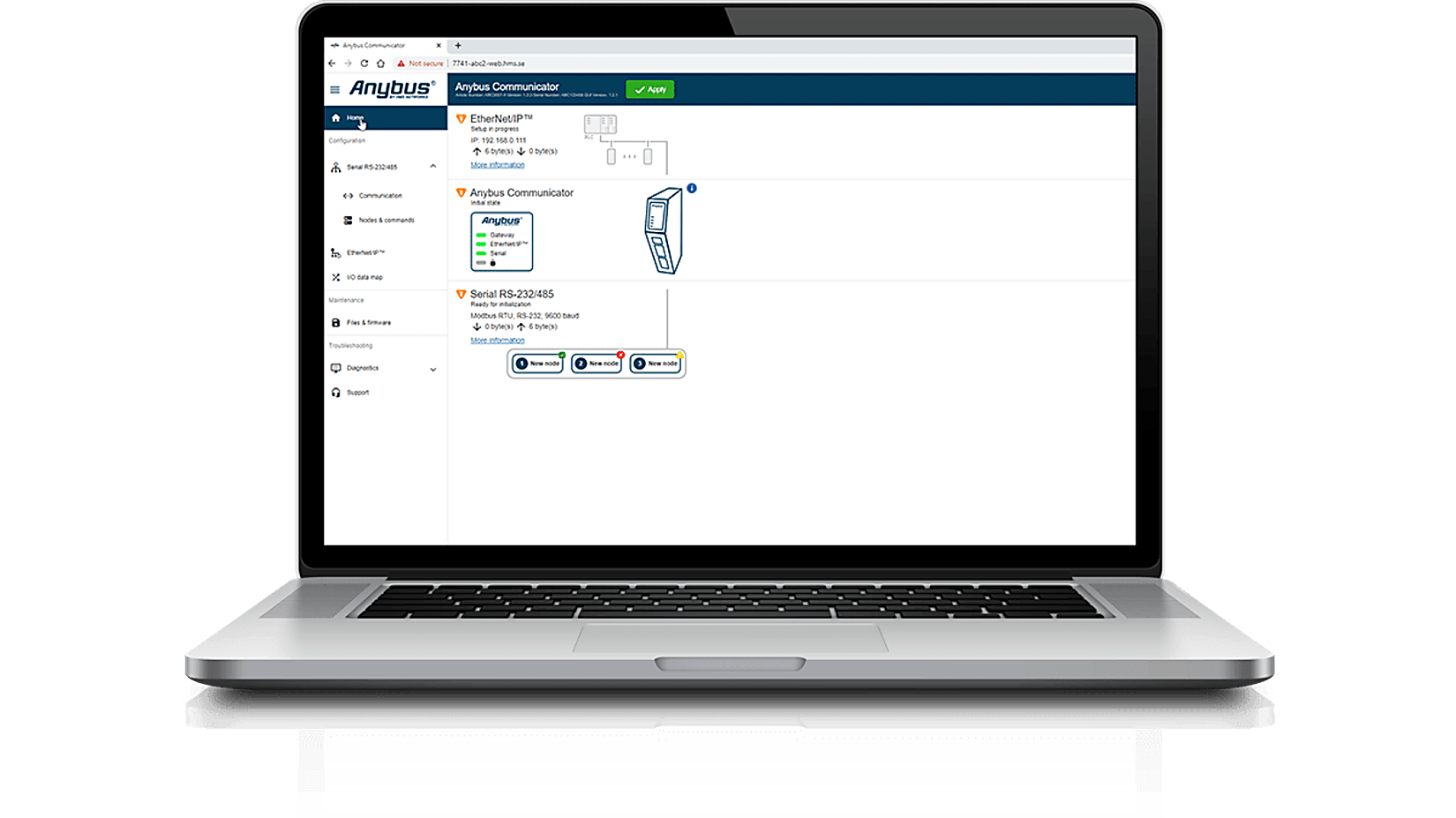 Anybus-user-interface-intuitive-user-interface