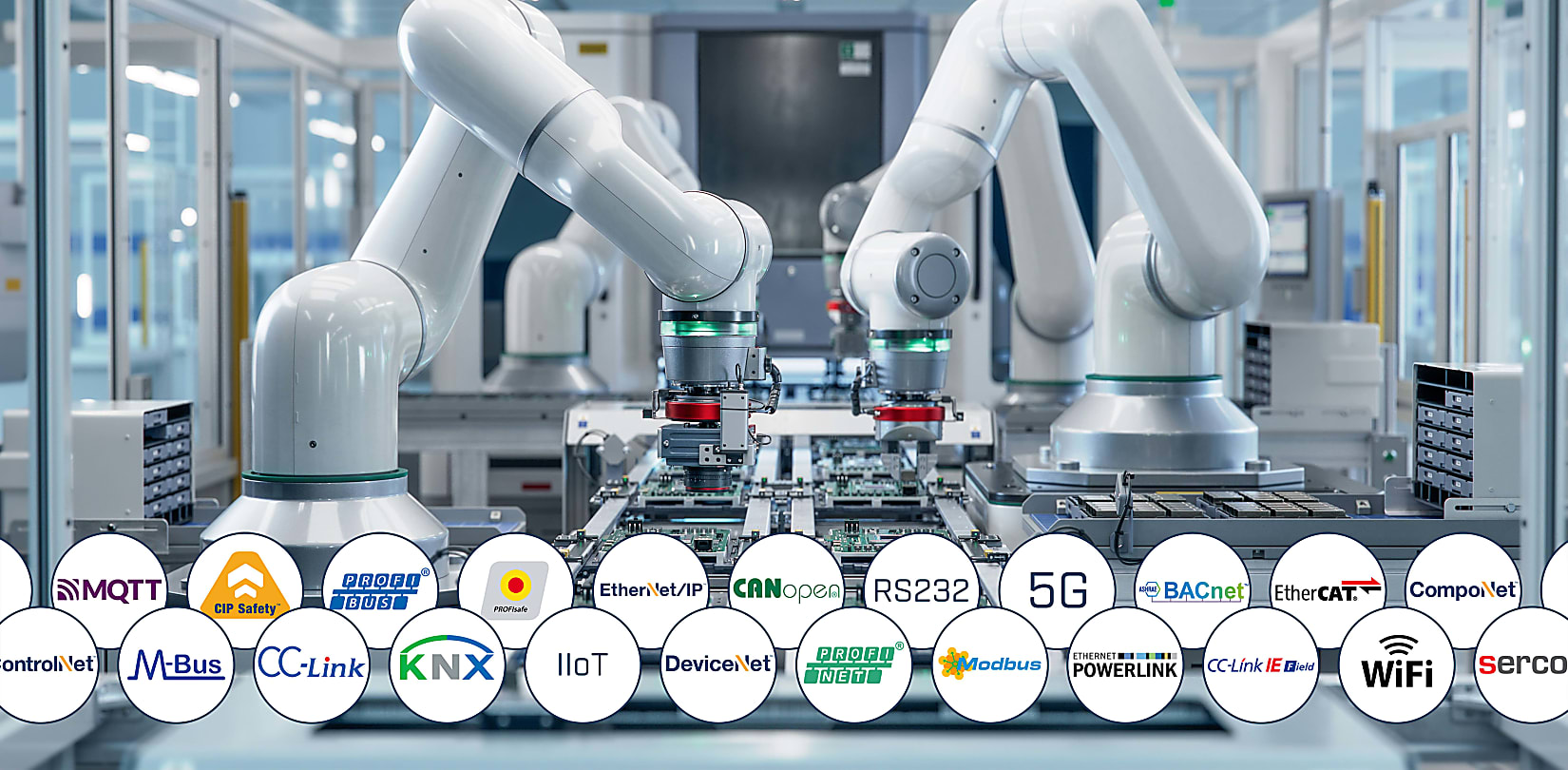 Netzwerkanbindung für Industriegeräte