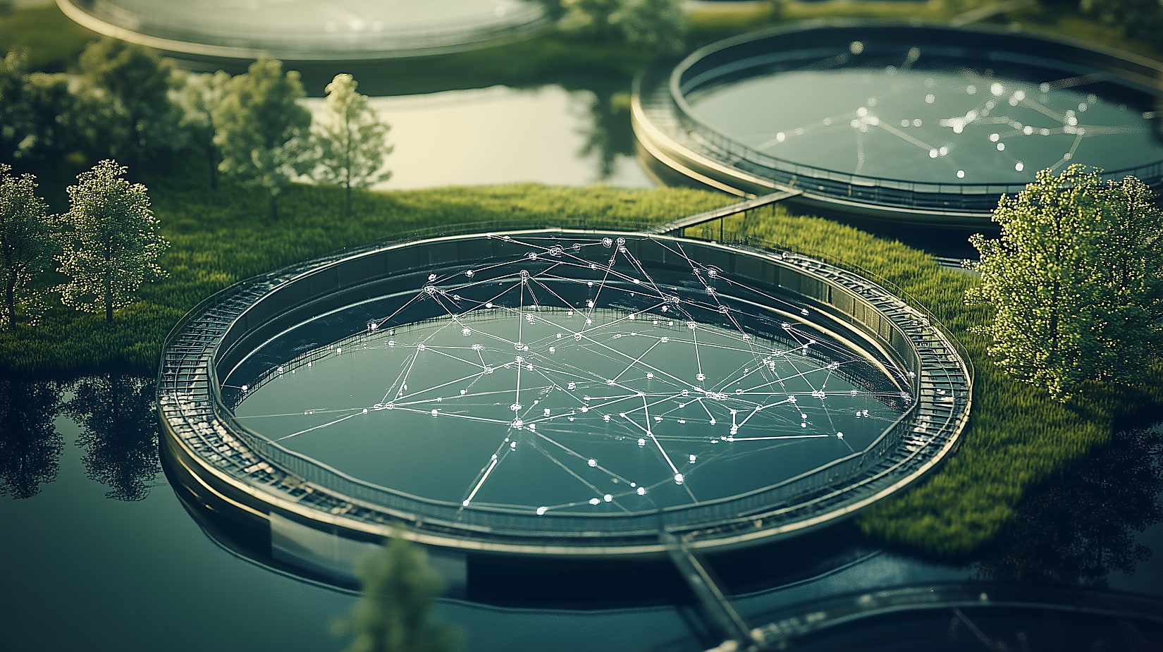 industrial_water_treatment_plan_round_water_tanks_nature