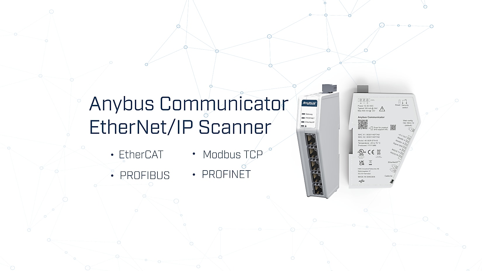 Anybus 网关 EtherNet/IP 扫描器