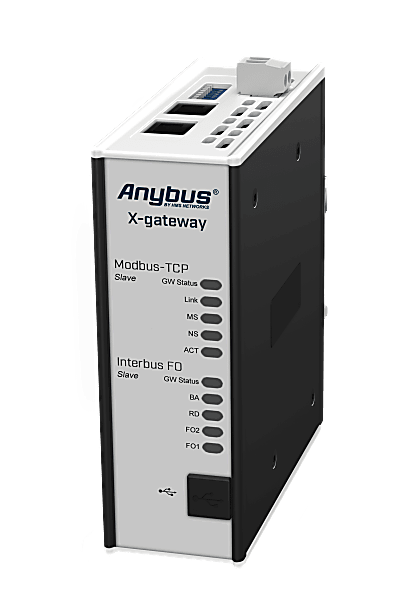 Anybus X-gateway – Interbus LWL Slave – Modbus TCP Server