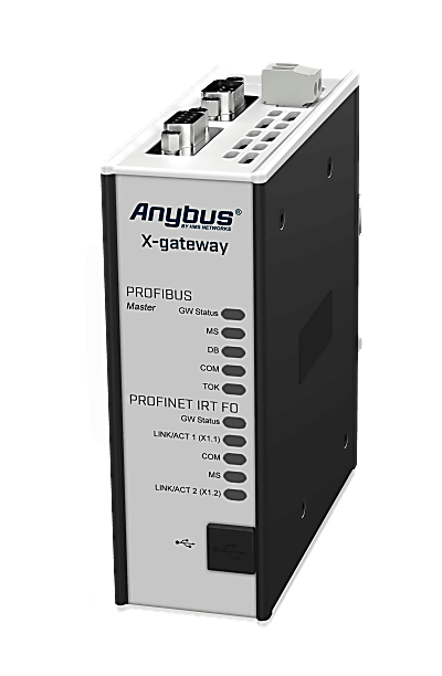 Anybus X-gateway – PROFIBUS Master - PROFINET-IRT Device mit LWL