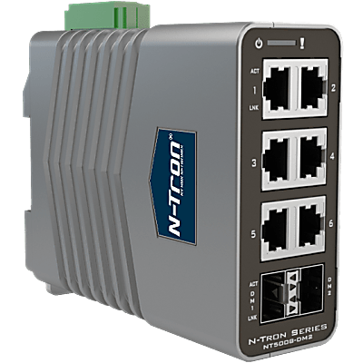 N-Tron® NT5008 DM2 8 Port Gigabit Managed Industrial Ethernet Switch