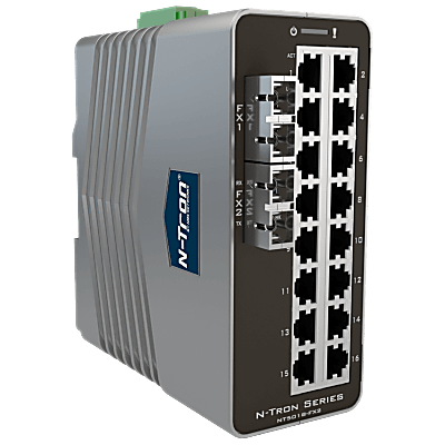 N-Tron® NT5018 FX2 18 Port Gigabit Managed Industrial Ethernet Switch