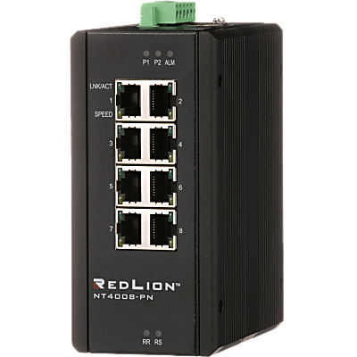 N-Tron® NT4008 Gigabit 8-port Managed Industrial Ethernet PROFINET Switch
