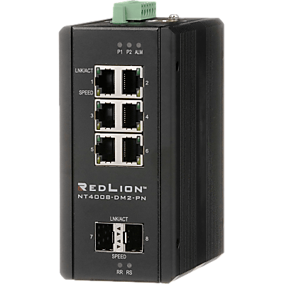 N-Tron® NT4008 Gigabit 8-Port Managed Industrial Ethernet PROFINET Switch mit SFP