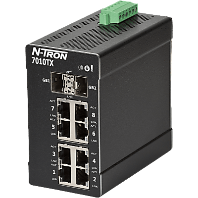 N-Tron® 7010TX Managed 10-port Industrial Ethernet Switch