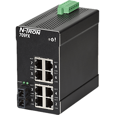 N -Tron® 709FXE-SC-80 Managed 9-port Industrial Ethernet Switch