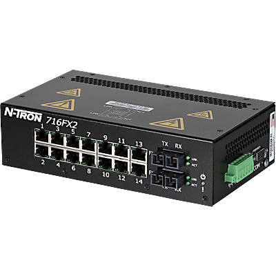 N -Tron® 716FXE2-SC-80-HV Managed 16-port Industrial Ethernet Switch