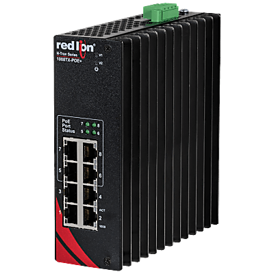 N-Tron® 1008TX-POE+ Unmanaged 8-port Gigabit PoE+ Switch