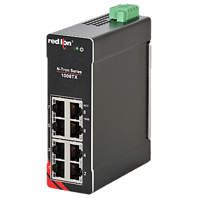 N-Tron® 1008TX Unmanaged 8-port Gigabit Industrial Ethernet Switch