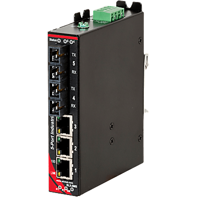 Sixnet® SLX-5MS-4SC Managed 5-port Industrial Ethernet Switch