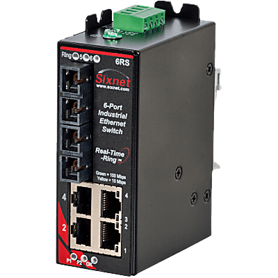 Sixnet® SLX-6RS-5SCL-D1 Managed 6-port Industrial Ethernet Switch