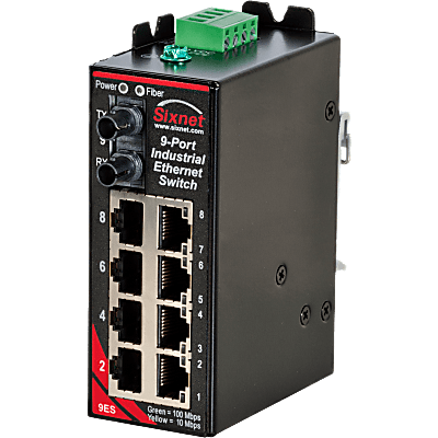 Sixnet® SLX-9ES-3ST Unmanaged 5-Port-Industrial-Ethernet-Switch