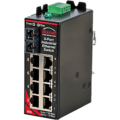 Sixnet® SLX-9ES-2SC Unmanaged 5-port Industrial Ethernet Switch
