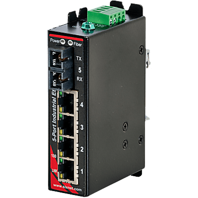 Sixnet® SLX-5ES-3SC Unmanaged 5-port Industrial Ethernet Switch