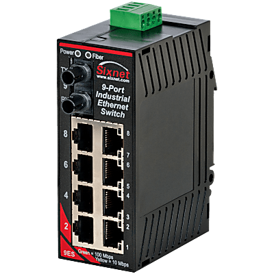 Sixnet® SL-9ES-2ST Unmanaged 5-Port-Industrial-Ethernet-Switch