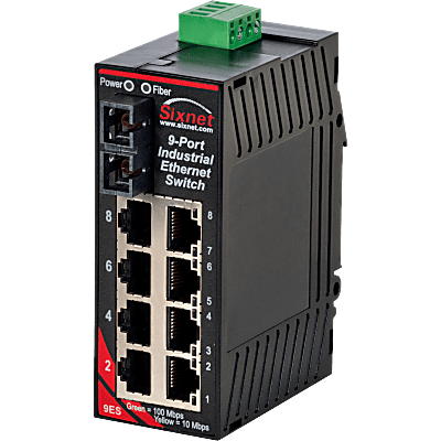 Sixnet® SL-9ES-3SCL Unmanaged 5-Port-Industrial-Ethernet-Switch