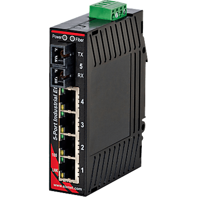 Sixnet® SL-5ES-2SC Unmanaged 5-port Industrial Ethernet Switch