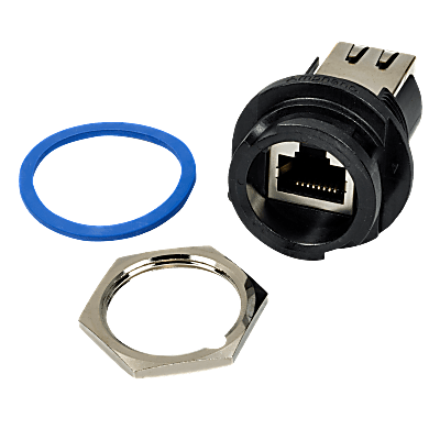 IP67 RJ45 Schottstecker