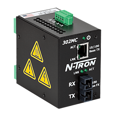 302MC Industrial Media Converter, SC 80km