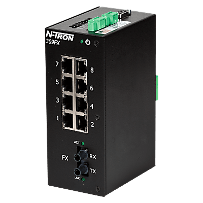 309FX Unmanaged Industrial Ethernet Switch, ST 40km