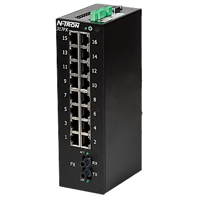 317FX Industrial Ethernet Switch with Monitoring, ST 80km