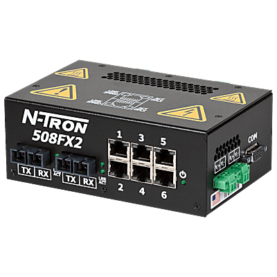 508FX2 Unmanaged Industrial Ethernet Switch, SC 40km