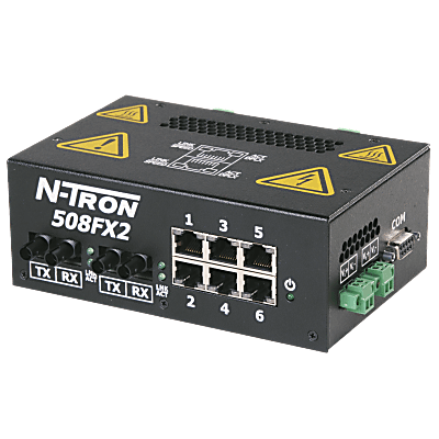 508FX2-A Process Control Ethernet Switch, ST 2km