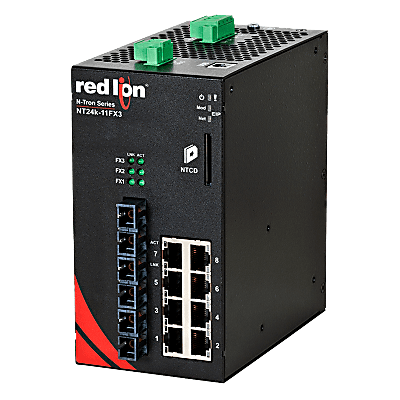 N-Tron® NT24K-11FXE3-SC-40 Managed 11-Port Gigabit Industrial Ethernet Switch