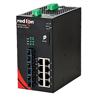 N-Tron® NT24K-11GX3-SC-PT Managed 11-Port Gigabit Industrial Ethernet Switch