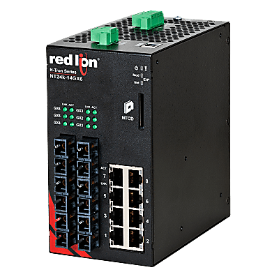 N-Tron® NT24K-14GXE6-SC-40 Managed 14-Port Gigabit Industrial Ethernet Switch