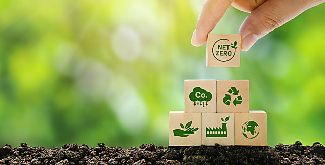 Five boxes with sustainability goals