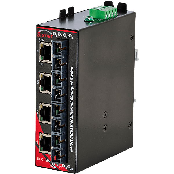 Sixnet® SLX-8MS-8SC Managed 8-port Industrial Ethernet Switch