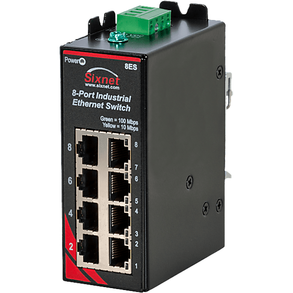 Sixnet® SLX-8ES-1 Unmanaged 8-port Industrial Ethernet Switch