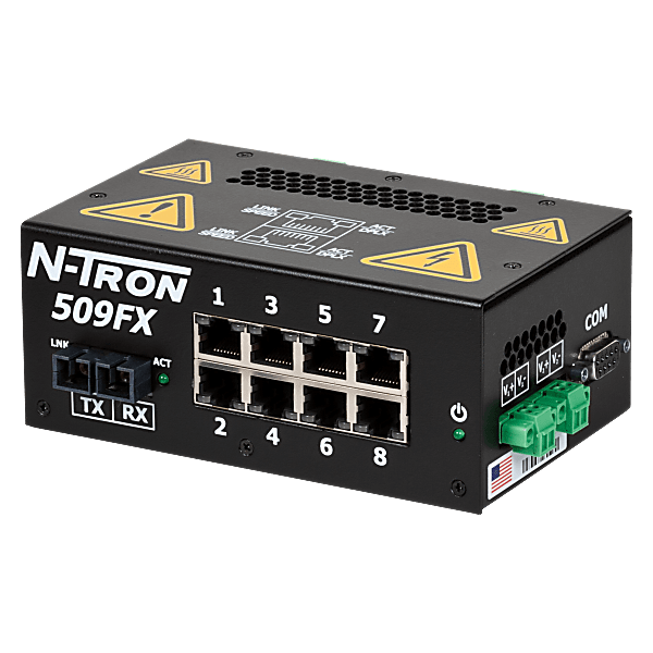 509FX Industrial Ethernet Switch with Monitoring, SC 2km