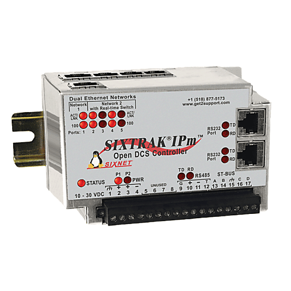 SixTRAK IPm Industrial RTU-512K SRAM, 16MB DRAM, 16MB Flash