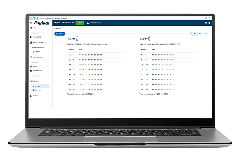 Anybus Communicator – Modbus TCP Client to PROFINET IO Device