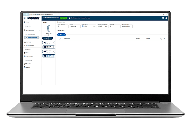 Anybus Communicator – Serial Master to PROFIBUS IO-Device