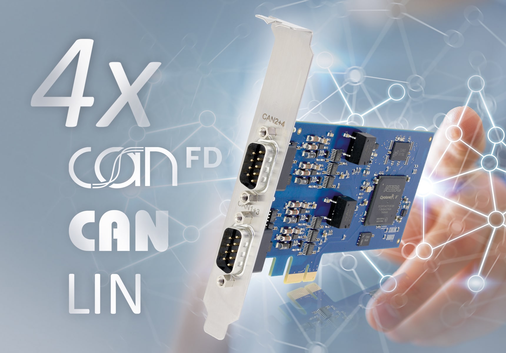CAN-FD multi-channel Ixxat PC-interface for automotive and industrial applications