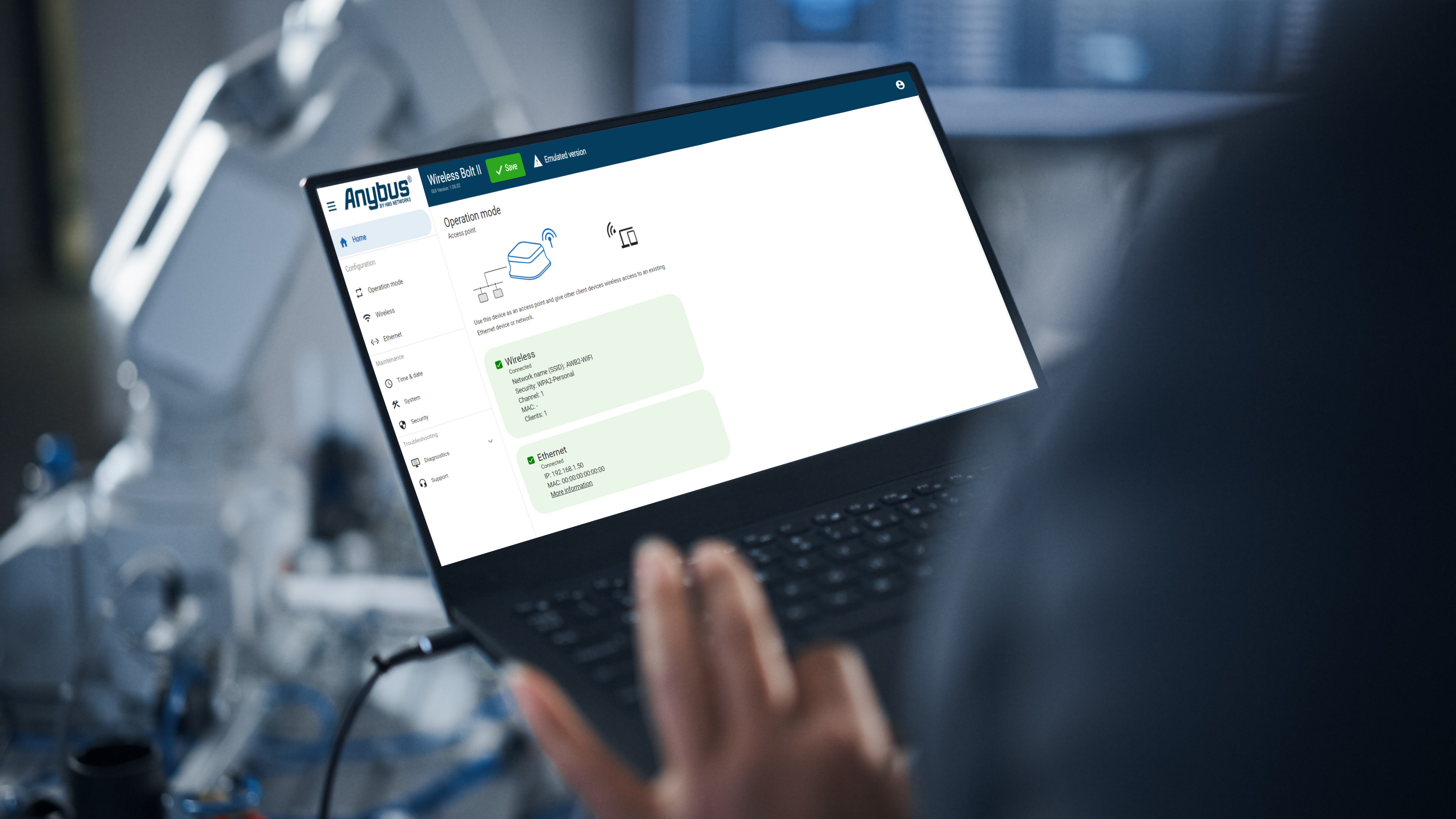 Anybus User Interface